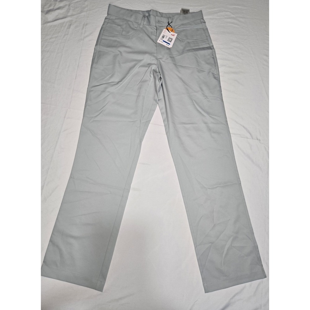 Puma Youth Golf‎ Pants Gray XL 32x31 Pockets UPF 50 Adjustable Waist NWT